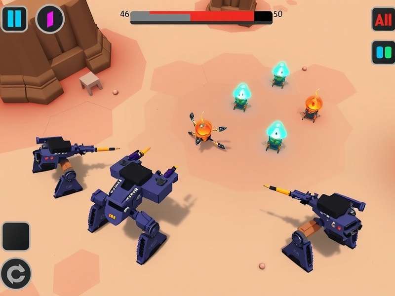 Kol Killer Bots gameplay screenshot showing robot battle